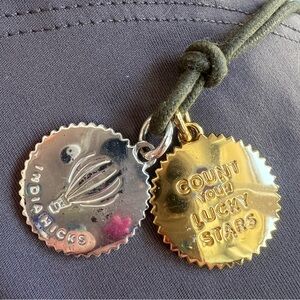 India Hicks 2 retired tokens & leather strand necklace